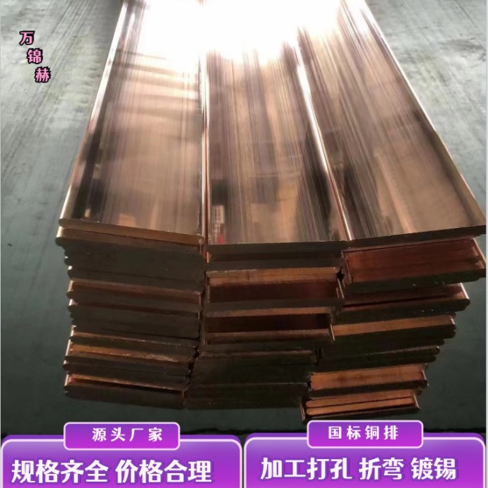 防腐镀锡紫铜排 水平接地体及接地引接线部分用铜母线TMY5*50铜排