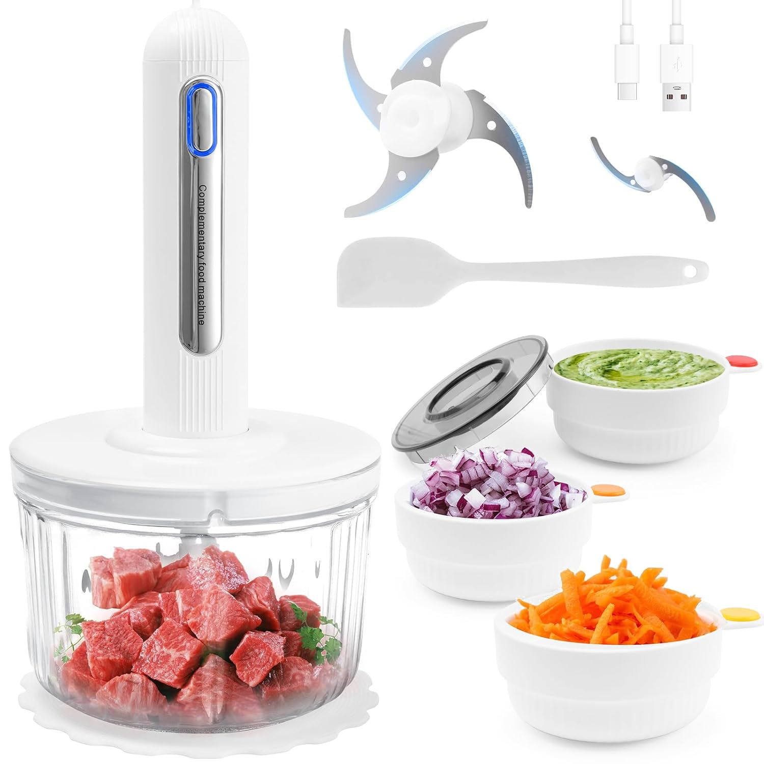 Food Processor Food Processor Baby Food Multifunctional Blender Portable Handheld Meat Grinder