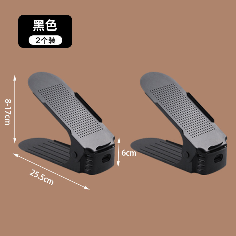Estante de almacenamiento ajustable de zapatos soporte de zapatos de doble capa dormitorio armario de zapatos acabado estratificado estante de almacenamiento de zapatillas artefacto mágico