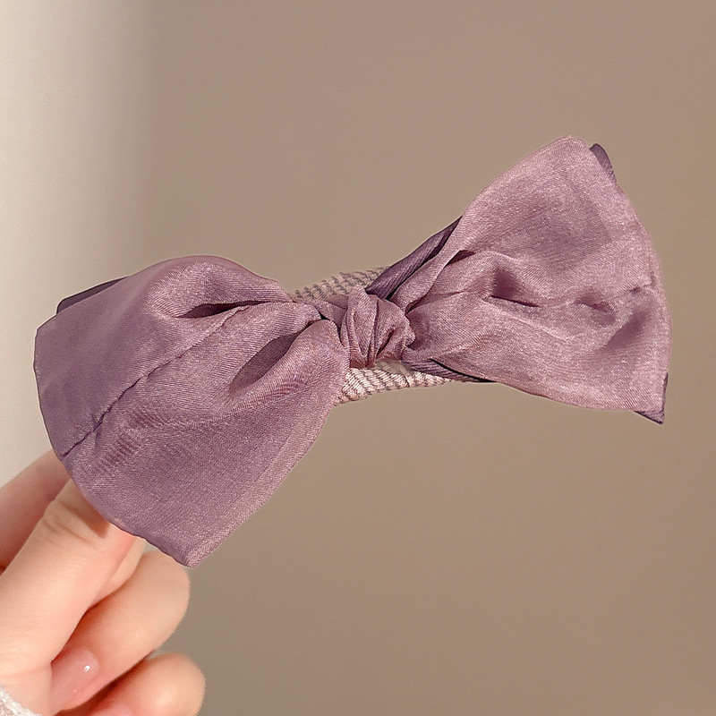 Gran arco clip de cabello de alta sensación clip de boca de pato nuevo clip de captura de cabeza de mujer temperamento clip de tiburón clip de cabello