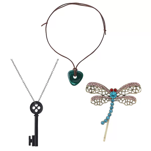 European and American Creative Fashion Personality Versatile Style Necklace Halloween Ghost Mother Black Key Pendant Accessories Decoration