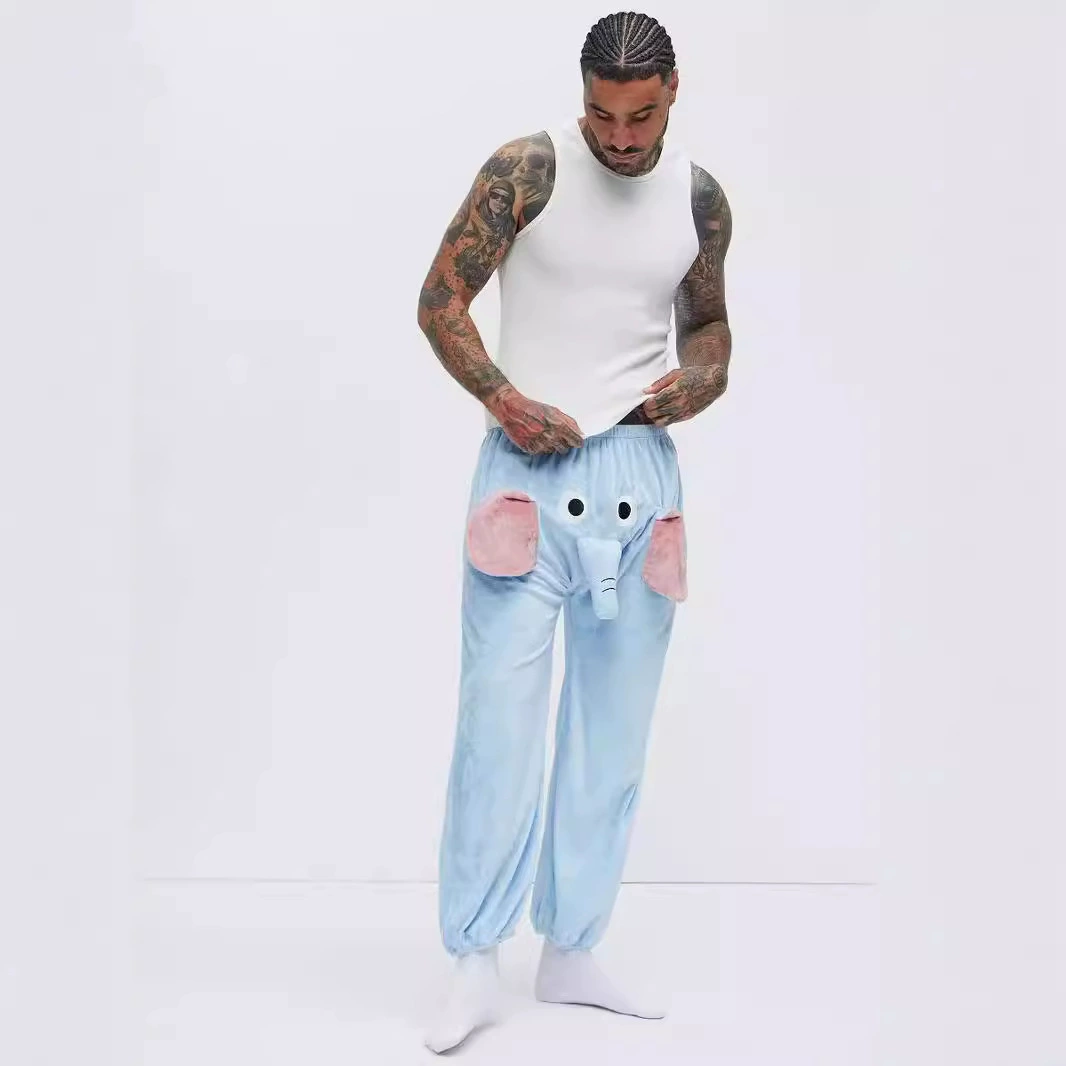 TT0238 Трансграничный взрыв 2024 новый осенний и зимний отдых европейские и американские женские спортивные слоны свободные бархатные брюки