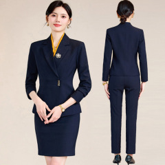 西装套装女时尚气质高端职业装正装西服珠宝店酒店经理前台工作服