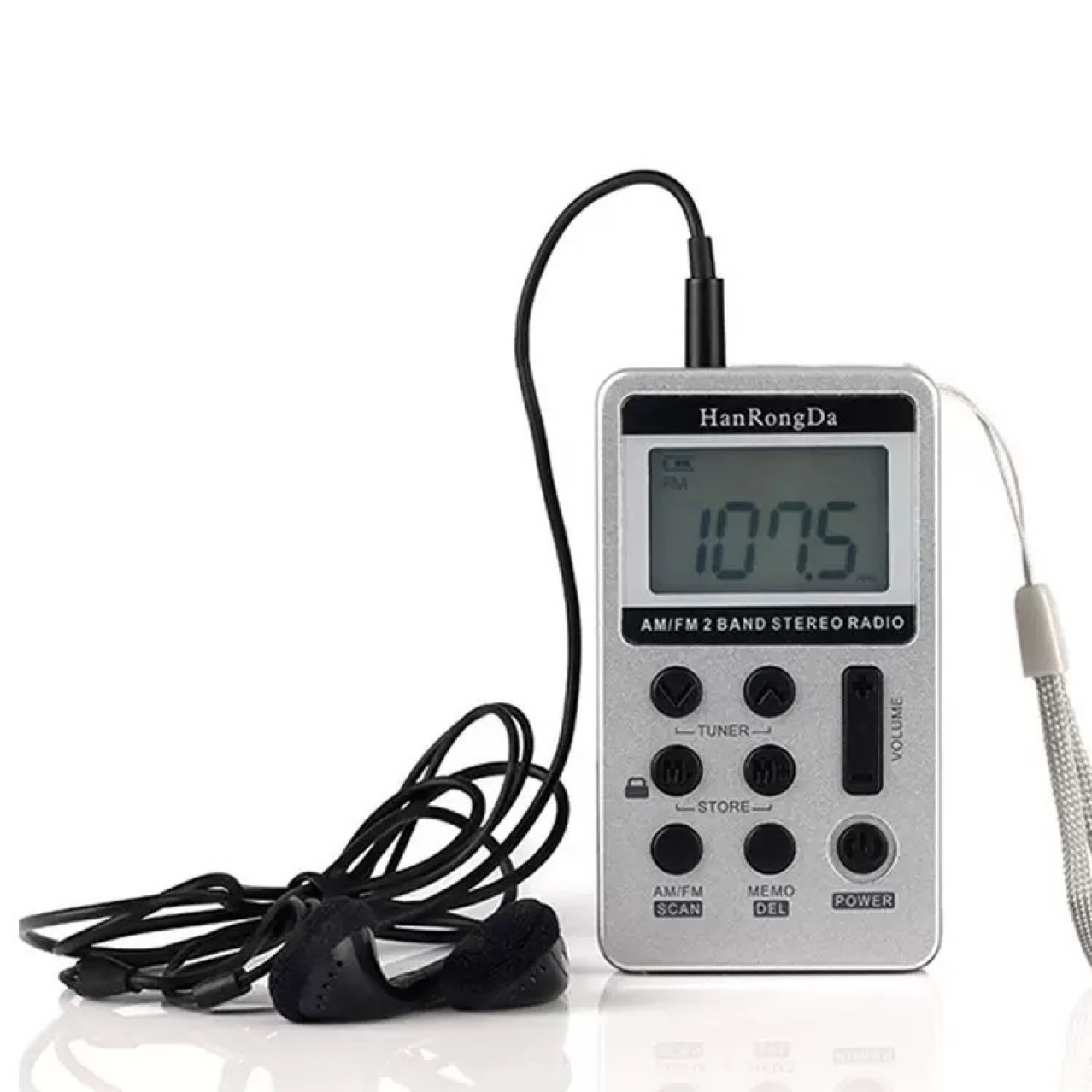 comercio exterior amfm mini pantalla digital portátil para personas mayores cargar interfaz USB radio FM