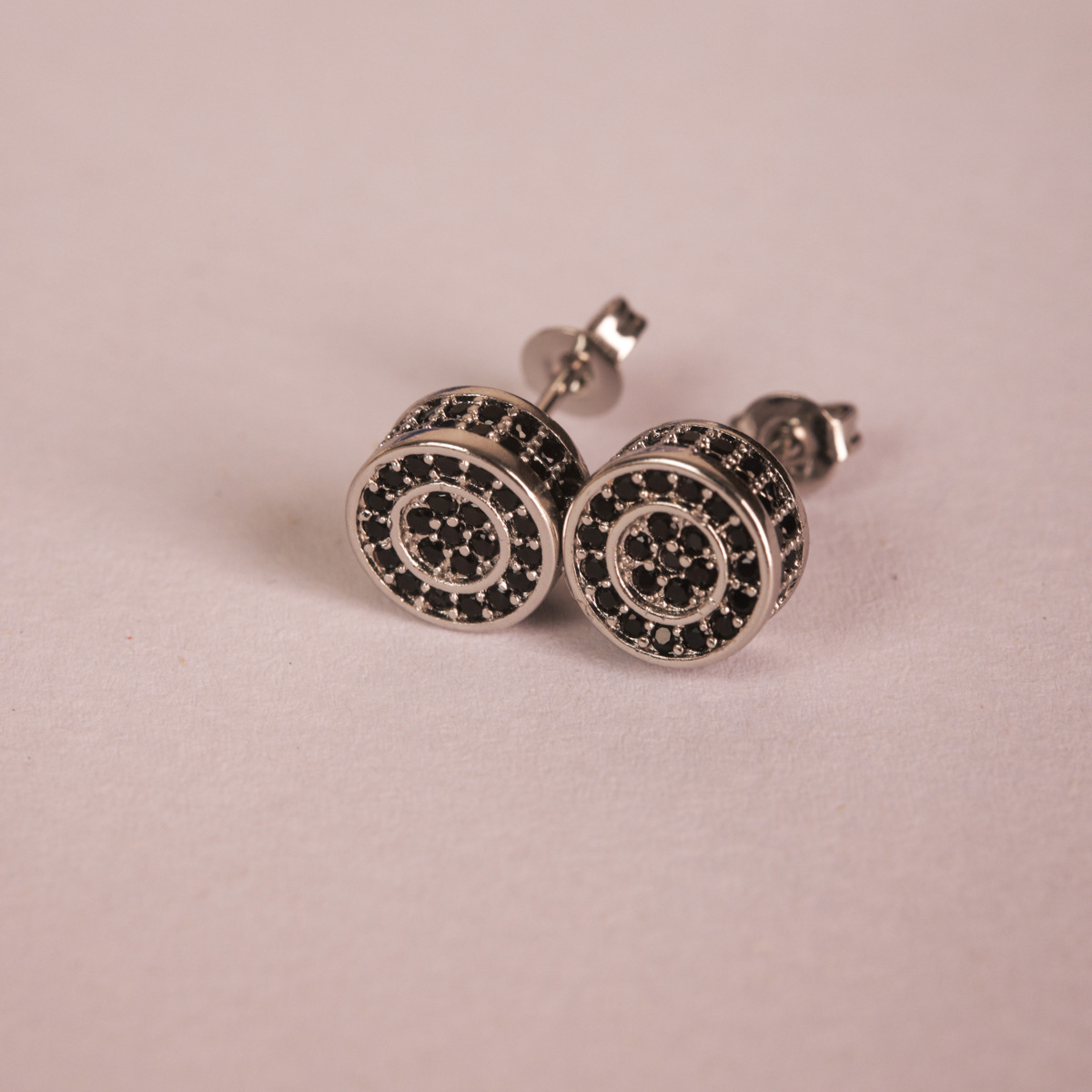 Orecchini 1pz placcati elettroliticamente rotondi quadrati personalità di strada dominante_voghion.com