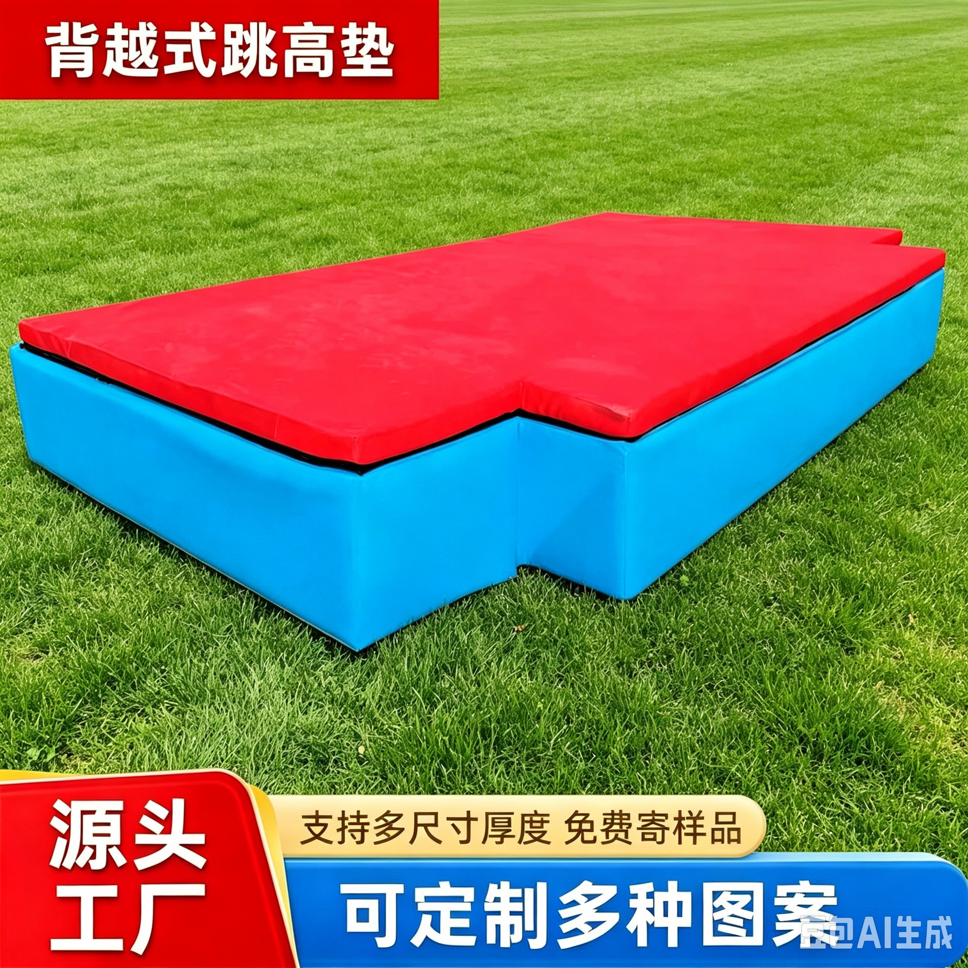 Backboard-style high jump mat, high jump protective mat for competitions, thickened sponge padding for pole vault training in schools