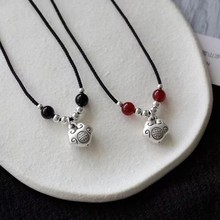 如意圆满 团寿安康 长命锁国风中式吊坠送礼闺蜜项链