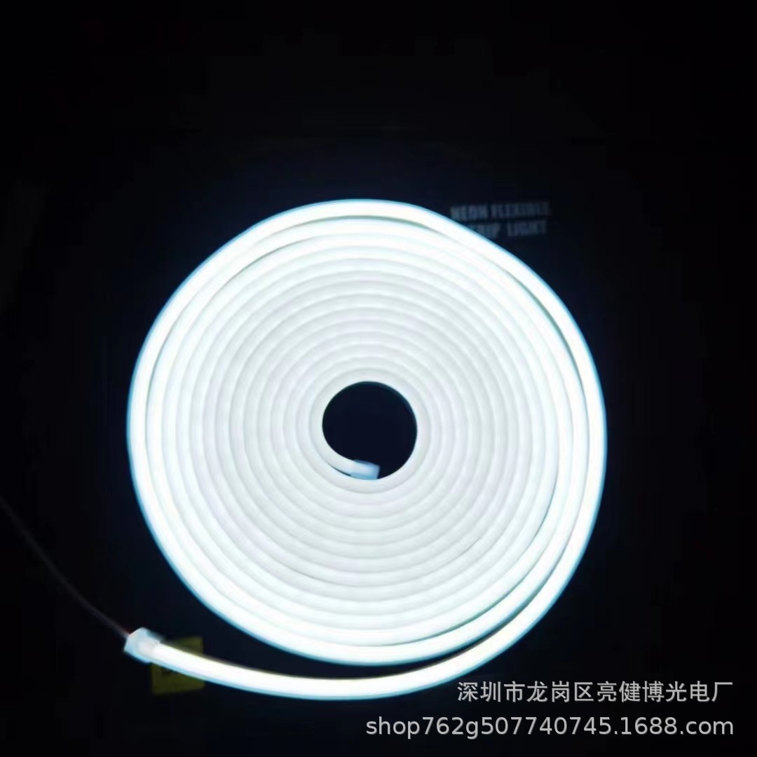 Juego de tiras de luces LED impermeables de silicona de bajo voltaje 12 V - Tira de luces de neón para iluminación decorativa empotrada en armarios