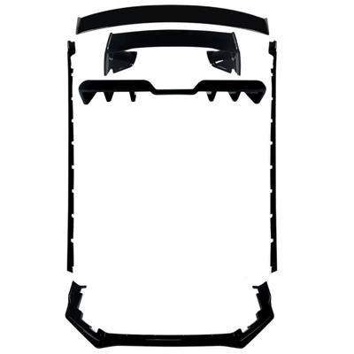 Big Surrounded, WRX STI VA front lip, front - universal-wrx-sti-va-body-kit-rear-spoiler-b-piano-black-2015-2021