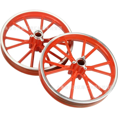 Steel Rims, Orange Color, Motorcycle wheel hub