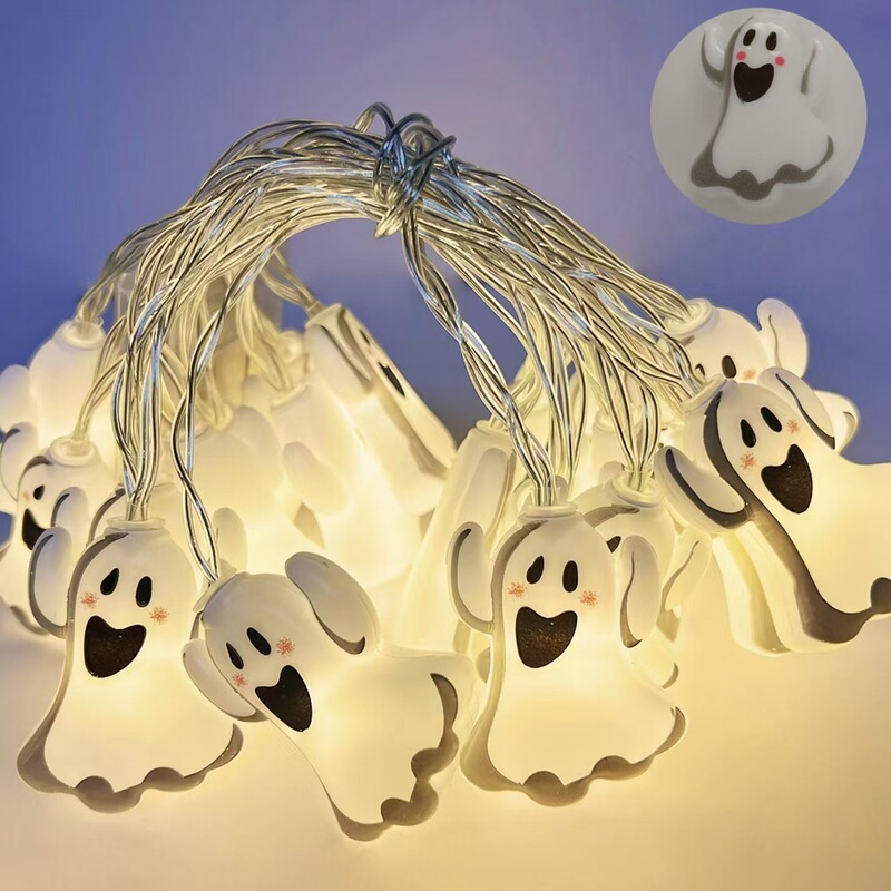 人気LEDクロスボーダーアマゾンハロウィンデコレーションパンプキンゴーストライトストリング装飾飾り付け吊り下げ飾りハロウィンデコレーション|undefined