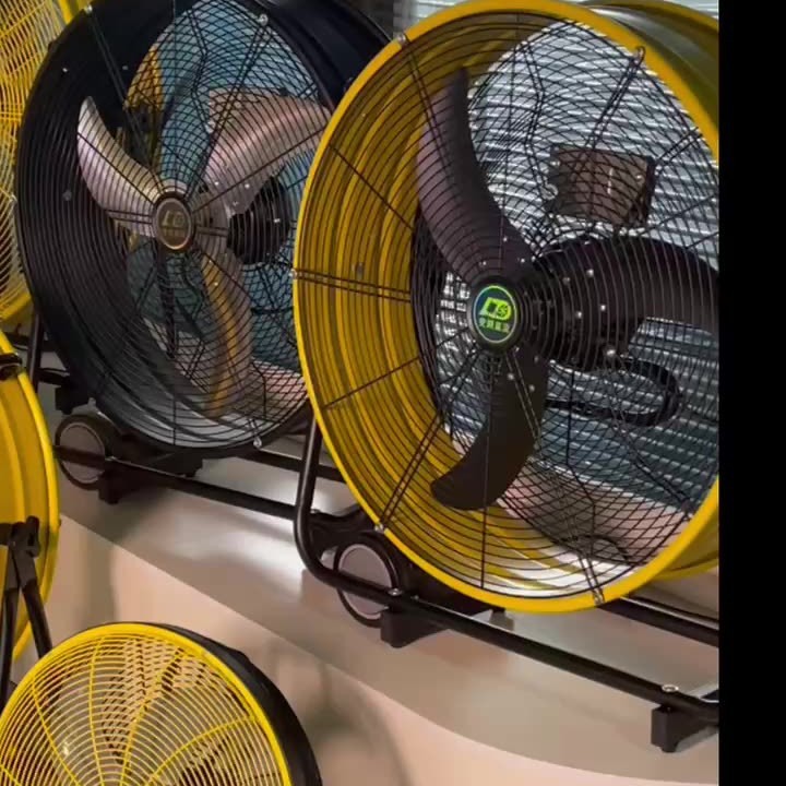 Ventilador móvil industrial DC ventilador cilíndrico de conversión de frecuencia de escritorio ventilador comercial de fábrica ventilador de piso de almacén ventilador de extracción de cocina