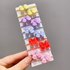 Children's elastic hair rope with pigtail, cartoon cute hairpins, hair accessory, no hair damage