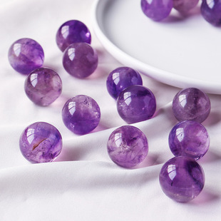 Natural Crystal Ball Amethyst Ball Original Ore Ornaments Uruguay Amethyst Ball Seven Star Array Office Home Decoration