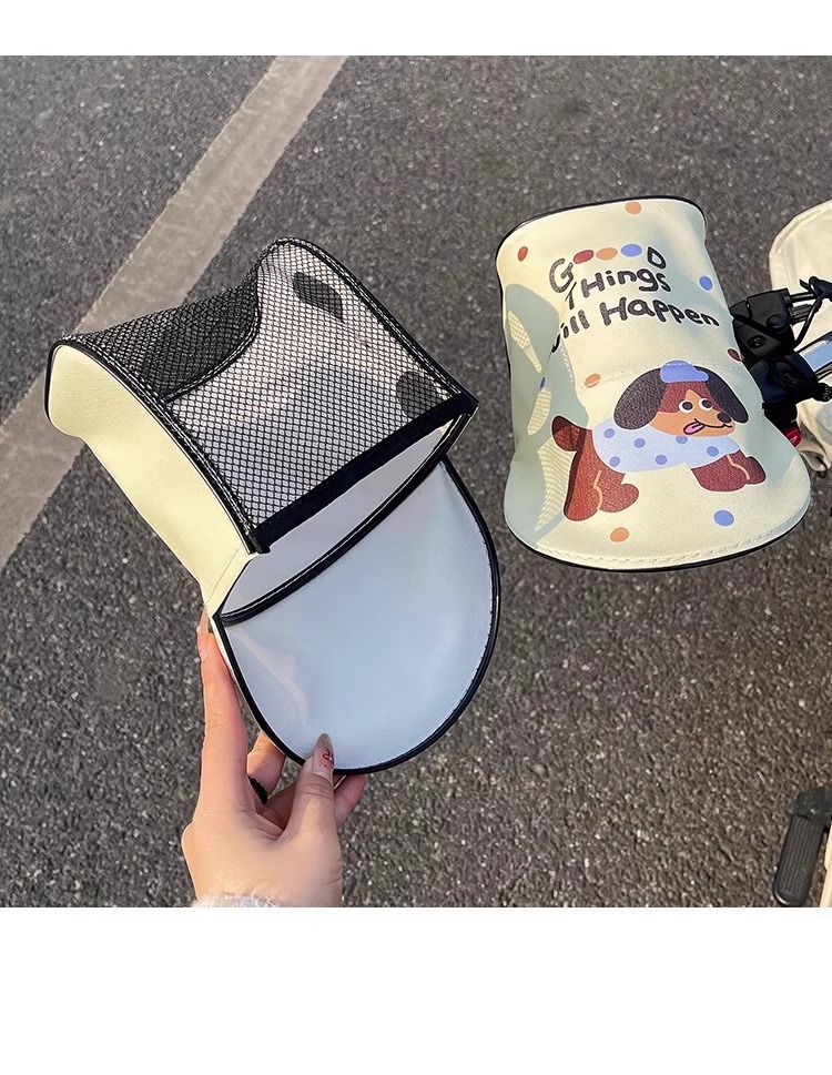 Electric Vehicle Sun Protection Handlebar Cover for Summer, Waterproof Windproof Sunshade, Anti-Uv Battery Bike Handlebar Cover