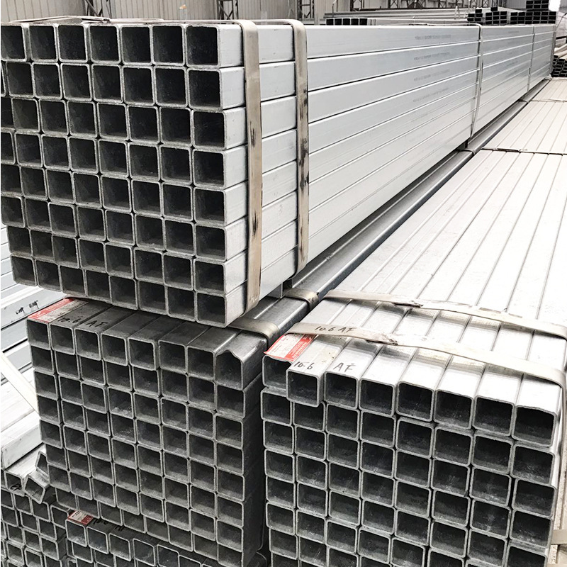 厂家现货镀锌方管 方钢空心方矩管 大棚钢结构用热镀锌方矩管