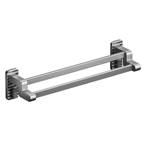 Home Towel Rack Bathroom No-Drill Stainless Steel Towel Bar Wall Mount Single Rod Kitchen Towel Hanger