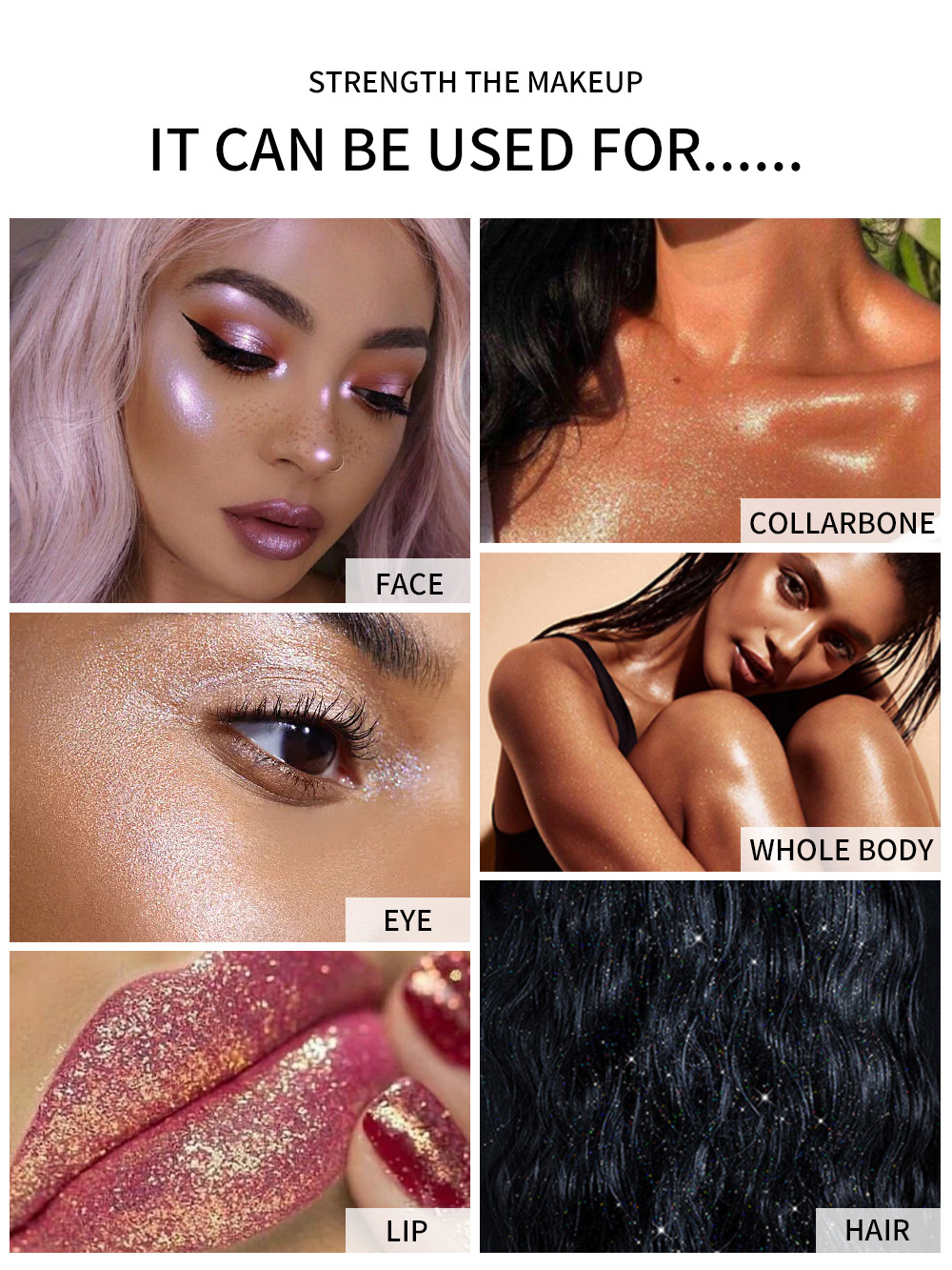 Elevate your glow with 3D Dimensional Fairy Glitter for enchanting face and body highlights. image 8
