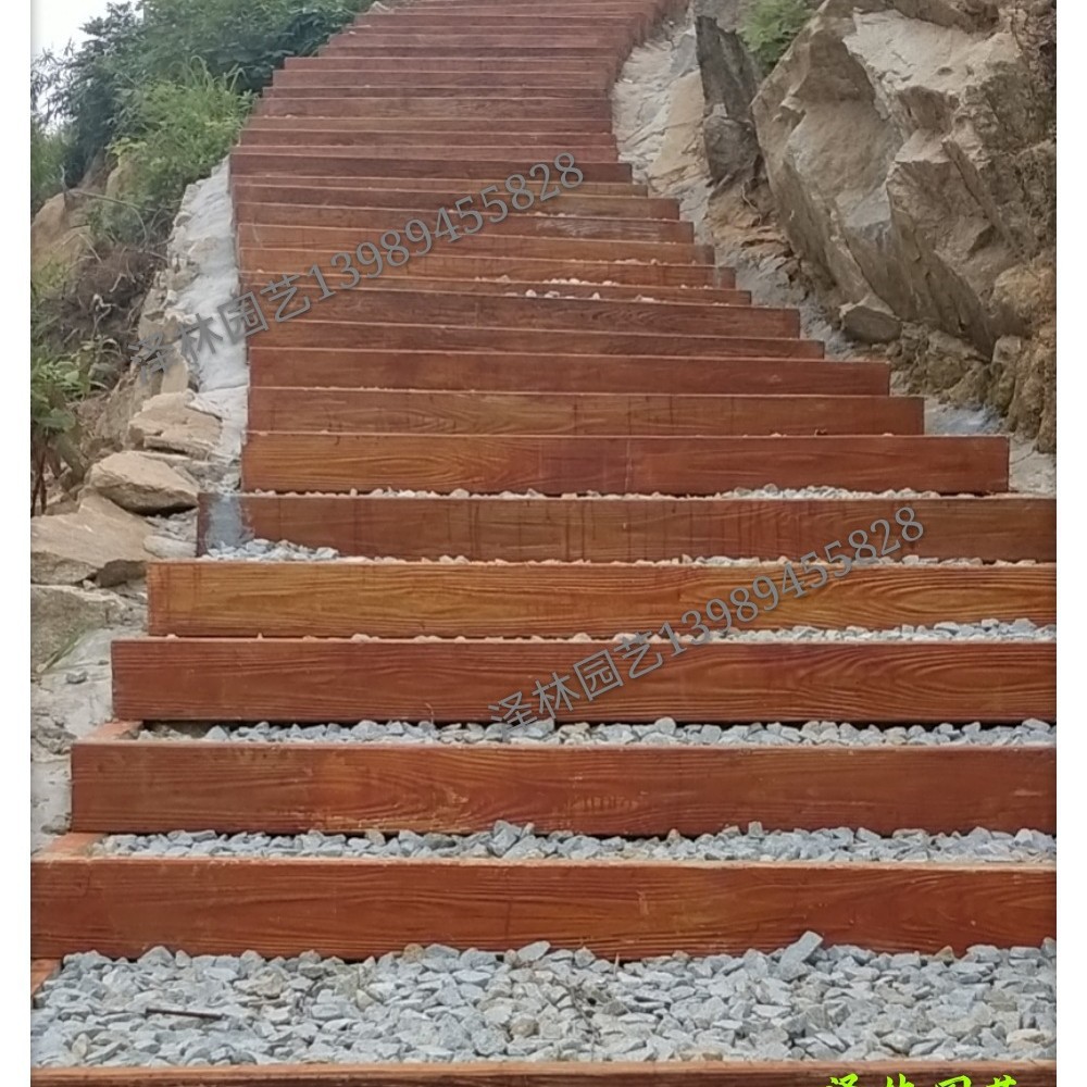 PC木纹板仿木混凝土板预制构件实心结构耐候性强