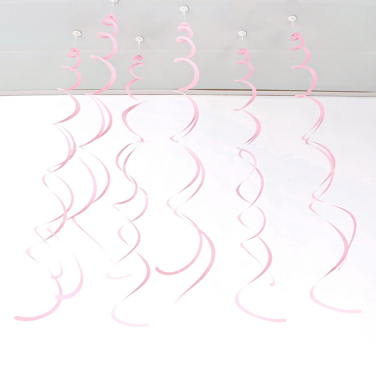 Decoración navideña vórtice PVC espiral colgante decoración de ventanas de flores de corredor diseño de decoración de techo a medida