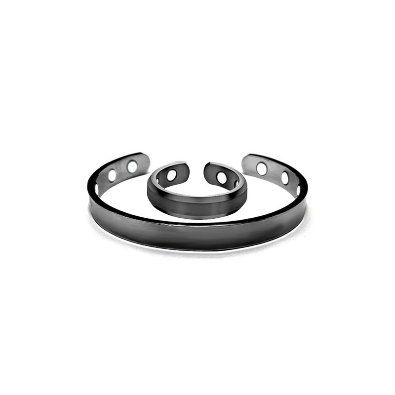 Fashion Solid Color Alloy Plating Unisex Rings Bracelets