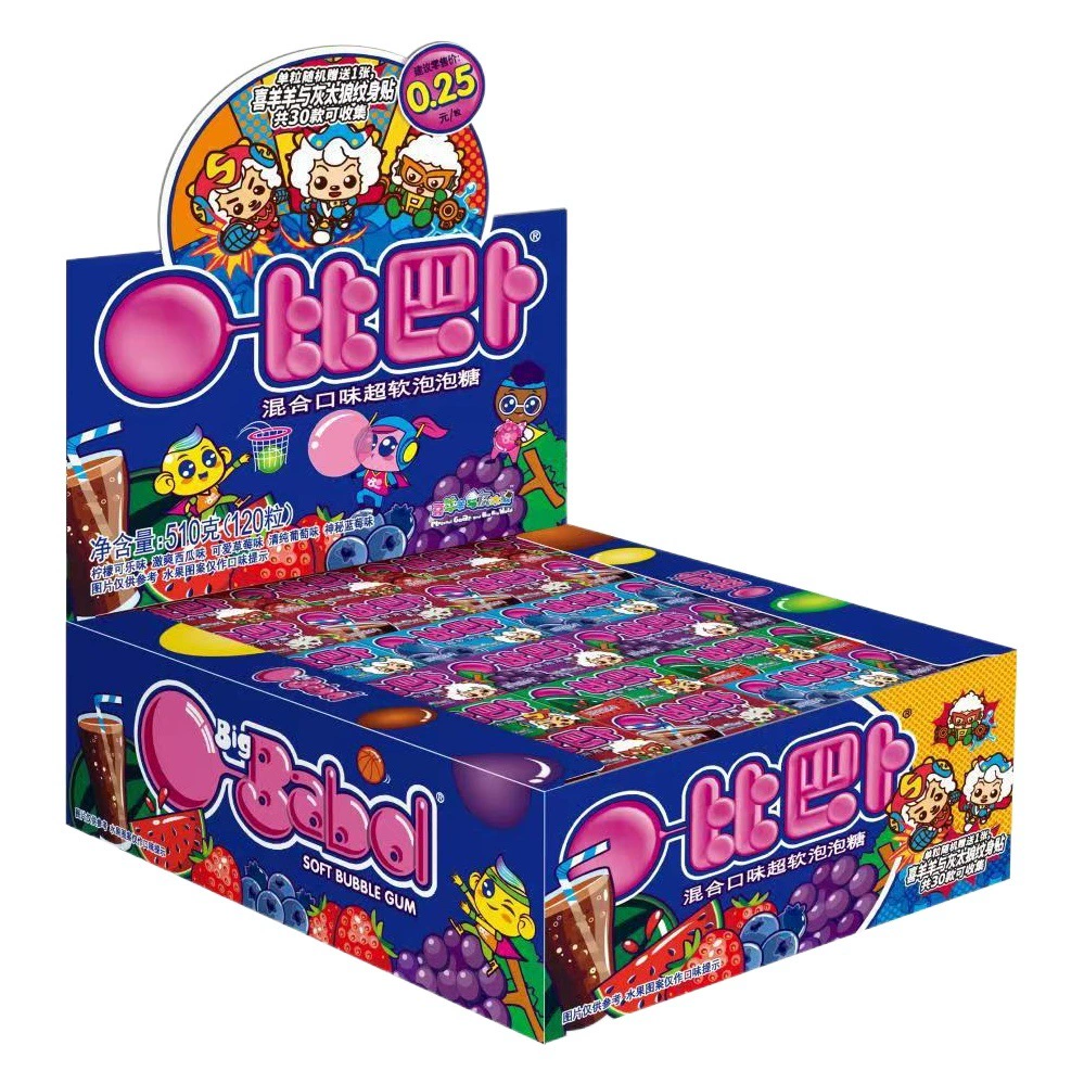 Babab жевательная резинка арбузный вкус детская Подарочная коробка бочка жевательная резинка фрукты 8090 S ностальгические закуски оптом