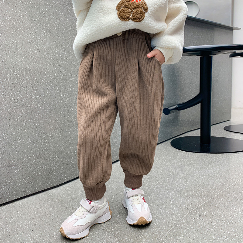 Mädchen Winter Cordhose Mit Samtfutter Für Kinder_voghion.com