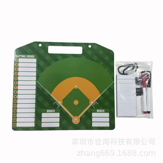 Cross-border in stock Baseball Magnetic Tactical Board Coach Board Basketball Football Tactical Board Can Write Demonstration Command Tactics