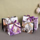Cross-border Marble Pattern Gift Bag High-grade Handbag Thickened Shopping Packaging Bag Bronzing with Ribbon Paper Bag