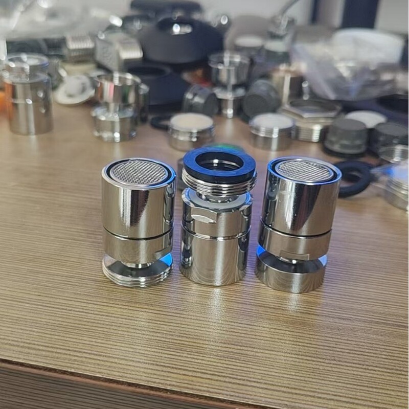Kitchen Faucet Aerator with Adjustable Dual Water Outlets for Sink, Dishwashing Sink, and Washbasin with Universal Rotating Spout