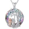 Yunjin jewelry cross -border hot -selling European and American fashion life trees pendant personality simple hollow life tree necklace