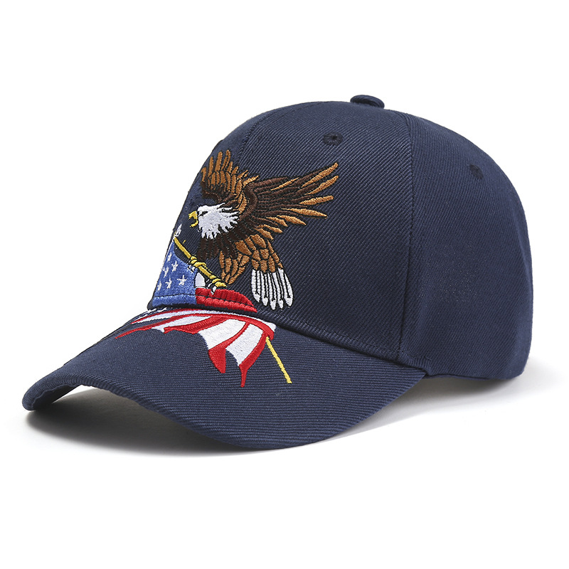 Men's Basic Retro Simple Style Eagle Embroidery Curved Eaves Baseball Cap display picture 3