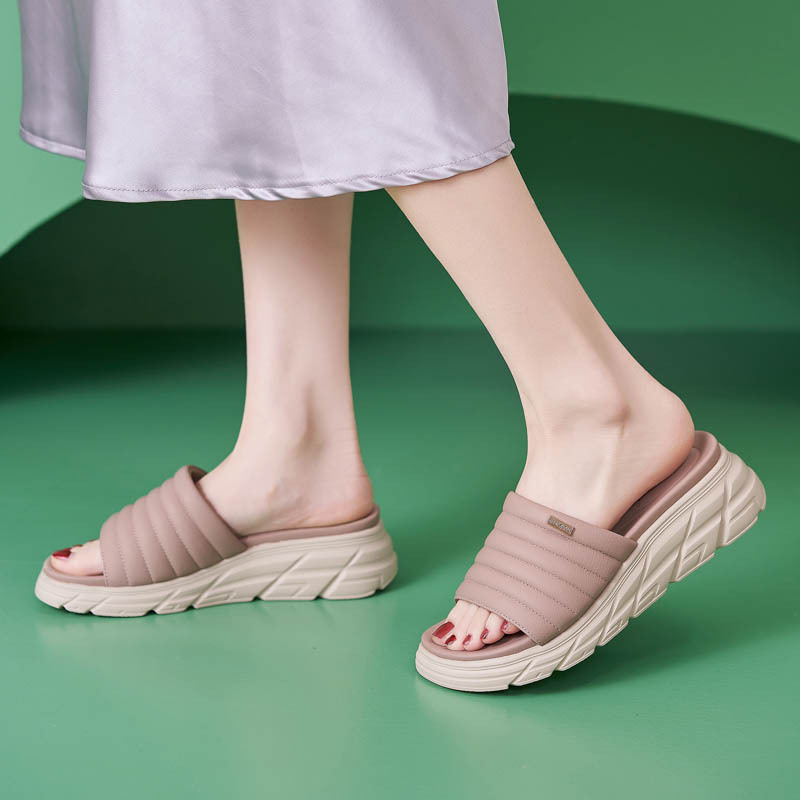 Amazon 2025 primavera y verano en stock nuevas zapatillas frías de suela gruesa ligeras antideslizantes cómodas zapatos casuales de mujer un cabello