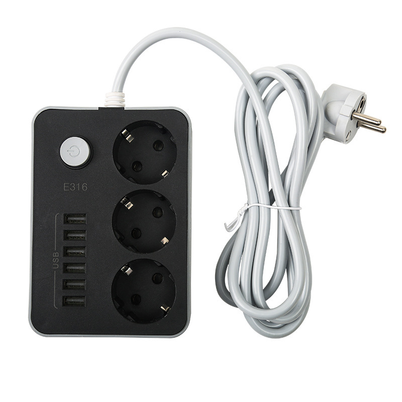 E316 # 6USB productos electrónicos digitales cargar Rusia Ucrania comercio electrónico transfronterizo paquete de caja de color