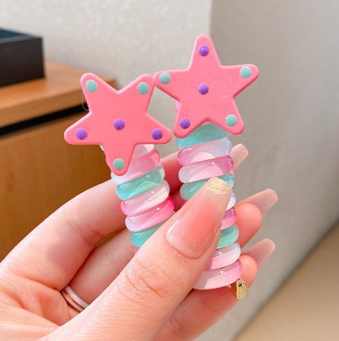 Línea telefónica trenzada transfronteriza, anillo para el cabello, perla, cabello trenzado recto, artefacto femenino, cola de caballo alta, burbuja, cabello trenzado, cuerda, accesorios para el cabello