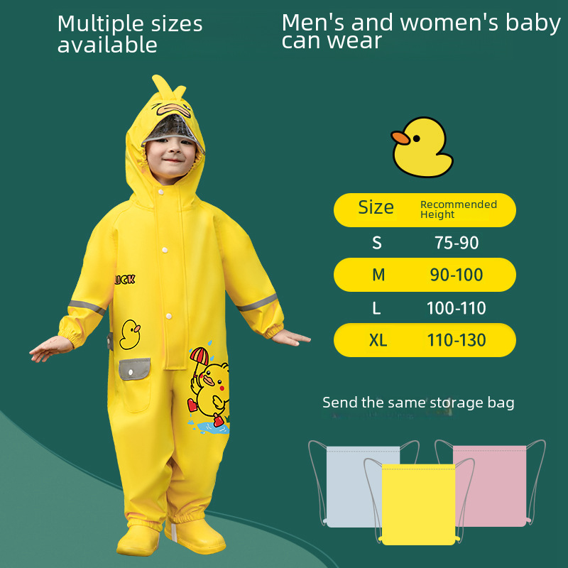 Children's raincoat for boys, waterproof trousers