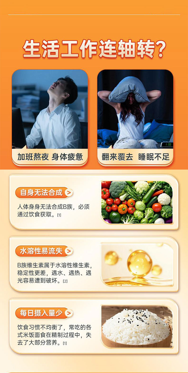 Shizhen Xinglin Tang B-Complex Vitamin & Mineral Tablets — Sweet Orange, 120 Tablets key features