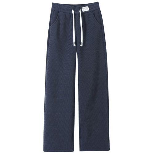 [No cashmere/added cashmere] Plus size autumn and winter casual high-waist slimming all-matching straight pants Thick velvet pants