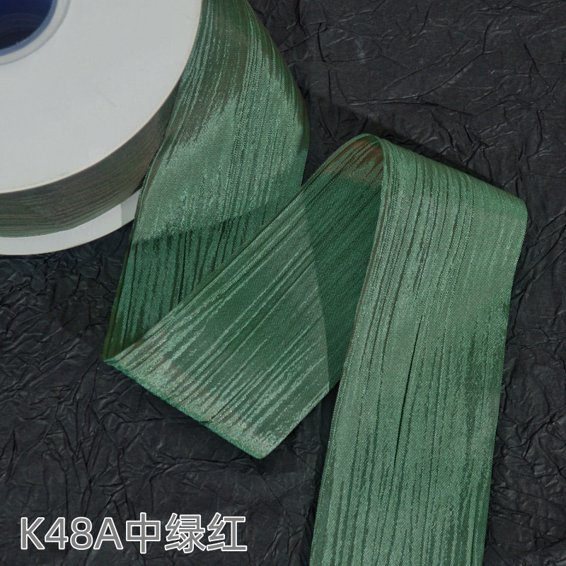 Impresión de la cinta arco regalo cuerda cinta plisada coreana accesorios de embalaje en stock al por mayor Corea del Sur cinta de poliéster