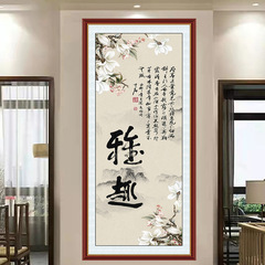 UMC7 wholesale corridor aisle landscape painting vertical calligraphy and painting entrance decoration self-adhesive paintings and flowing water for your murals