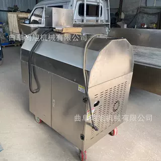小型门店用炒瓜子机器 304不锈钢电磁加热炒坚果机 30型滚筒炒货