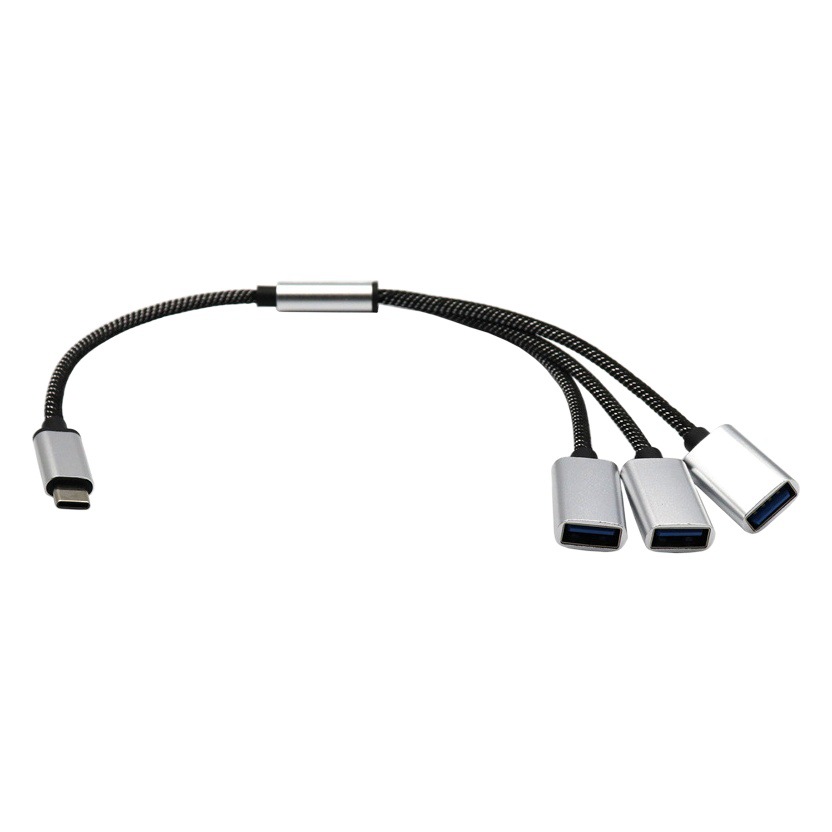 Tipo C a USB hub type-c a 3 puertos usb2.0 HUBtype-c uno para tres Divisor OTG