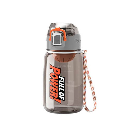Korean style fresh sports cup, summer plastic cup, fashionable and personalized male and female student drinking cup with graduated tea drain