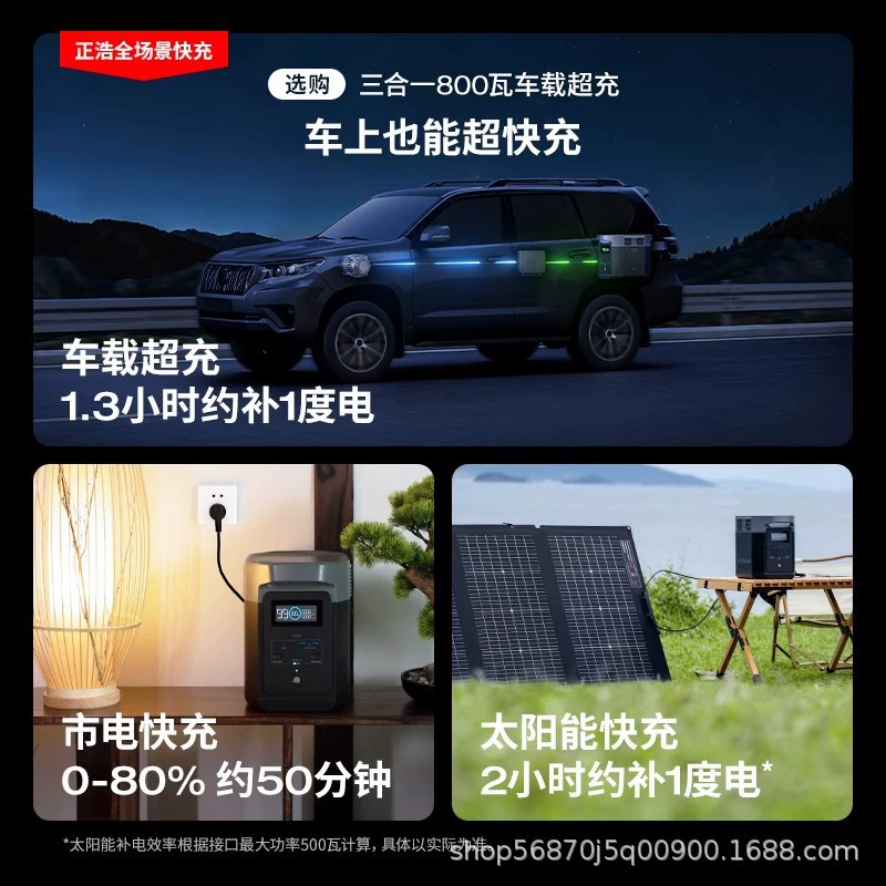 Новейший продукт Zhenghao ECOFLOW 1,9 кВт·ч Delta 3 2000 Air, внешнее питание с большой емкостью 1000W