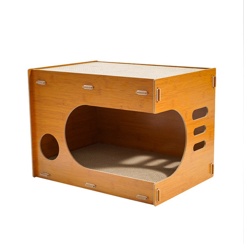 New summer solid wood cat nest, removable cat bed, universal for all seasons, corrugated paper, replaceable, ventilated and breathable, hot selling