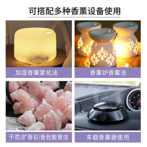 Car aromatherapy essential oil rose jasmine mint water-soluble humidifier diffuser stone plant indoor air freshening
