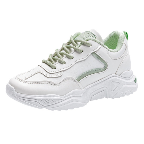 Ladies' shoes with a versatile design, 2024 spring new casual chunky sole running shoes for students, training and sports shoes.