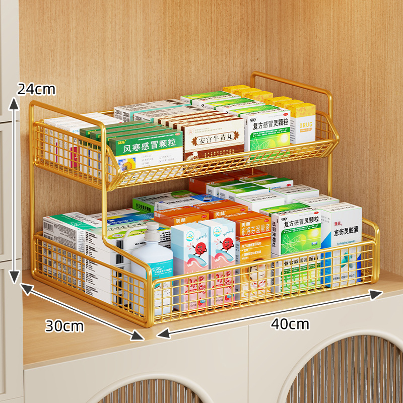 Caja Botiquín de Medicamentos de Hierro, Multiuso, para Medicamentos en el Hogar