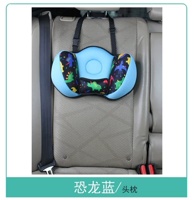 Headrest Belt Hanging Cartoon Pillow - dinosaur-blue-hanging-headrest-one-size-fits-all