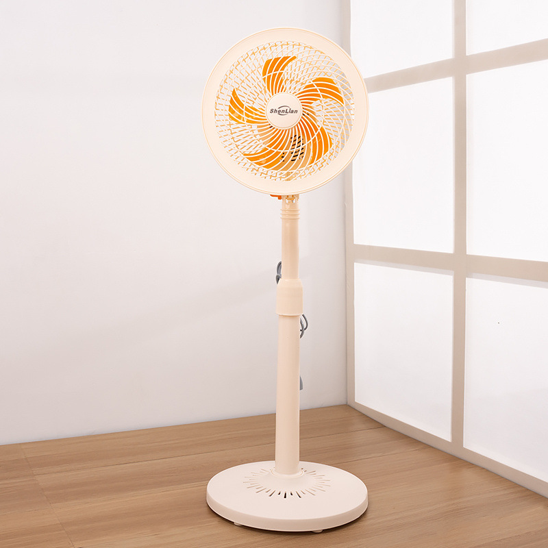 小型电风扇落地式家用静音立式大风力学生宿舍办公室插电扇摇头扇